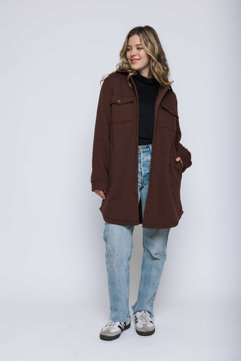 Jackie-Sherpa Button-Up